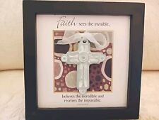 Isabel Bloom Little Bloom Cross Blessing Sign Wall Hanging Faith Sees Invisible picture