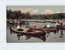 Postcard Canoeing on Charles River, Massachusetts picture