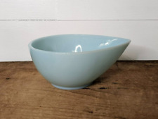 Vintage Fire King Turquoise Delphite Blue Tear Drop Small Mixing Bowl MCM picture