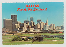 Dallas Skyline Hub of the Southwest Texas Postcard 1969 Unposted picture