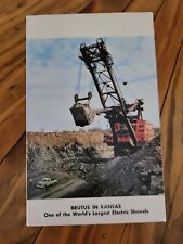 Postcard Hallowell KS Kansas Brutus Electric Shovel Pittsburg Midway Coal Mining picture