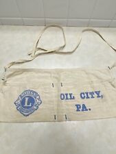 Vintage Lions International Oil City Pennsylvania Advertising Apron picture