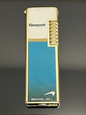 Newport Menthol 100s Gold Tone Butane Cigarette Lighter ~ Vintage picture