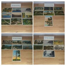 VTG Lot of 30 Linen and Other Postcards 1940's - 1950's, New York, Ohio, PA, FL picture