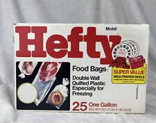 Vtg Hefty Food Gallon Bags Box of 25 NOS TV Movie Prop Mobil View Master Ad picture