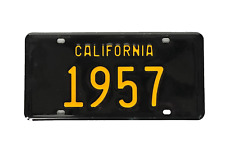 CALIFORNIA 1957 Novelty License Plate picture