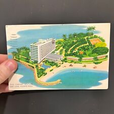The Caribe Hilton San Juan Puerto Rico 1952 Vintage Postcard picture