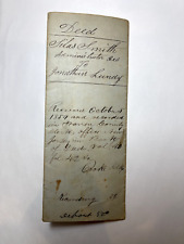 1854 Indentured Property Deed, New Jersey picture