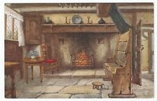 Chimney Corner Anne Hathaway's Cottage Postcard Salmon Series England picture