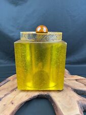 Vintage MCM Wondermold Colorflo Lucite Resin Ice Bucket Canister Barware picture