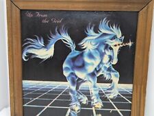 VTG Unicorn Art Sue Dawe 1986 Mythical Fantasy 6.5x6.5 picture