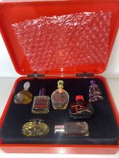Vtg. 1980s World of Scents 7 Designer Fragrance Mini's Gucci Klein Maxim + RARE picture