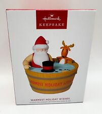 Hallmark Keepsake Warmest Holiday Wishes Hot Tub Santa Sound Ornament 2022 picture