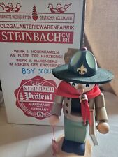 Steinbach Original Wooden Nutcracker German Chubby Boy Scout 11”H picture