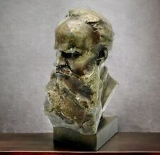 Leo Tolstoy Soviet Russian Metal Bust Statue Figure  18.5 cm USSR 1960’s picture