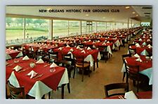 New Orleans LA-Louisiana Historic Fair Ground Club Dining Area Vintage Postcard picture