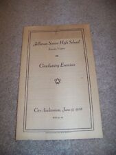 1938 Jefferson High School Roanoke Virginia Graduating Exercises Hammond's Litho picture