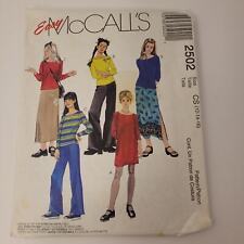 McCall's Easy 2502 Women's Pattern UNCUT Dress, Top, Skirt, Pants Size 12-14-16 picture