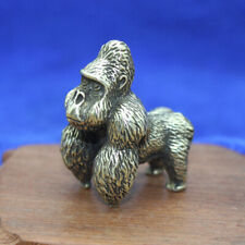 Solid Brass Gorilla Figurine Statue Home Ornaments Animal Figurines Gift picture