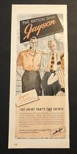 1950’s Jayson Shirt Men’s Clothing Magazine Print Ad picture