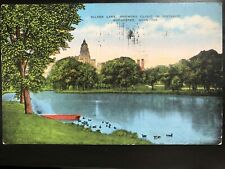 Vintage Postcard 1953 Silver Lake Showing Clinic in Distance Rochester Minnesota picture