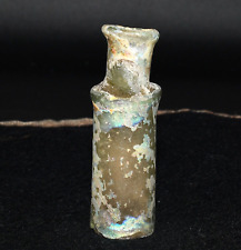 Large Ancient Roman Glass Bottle with Golden Patina Circa 1st - 2nd Century AD picture