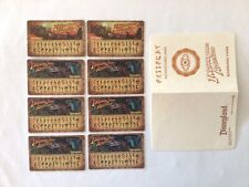 Disneyland 1995 Indiana Jones 8 Code Cards And One Boarding Pass picture