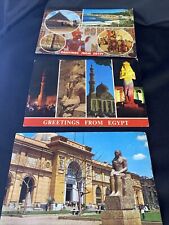 Postcards New Lot of 3 Vintage Egypt  Pyramids Cairo  New Unsent picture