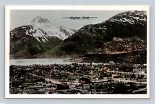 RPPC Skagway Alaska Birds Eye View Real Photo Postcard picture