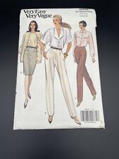 Vintage Very Easy Vogue Pattern 8008 Sz 14 Uncut Factory Folded Skirt Pants 1991 picture