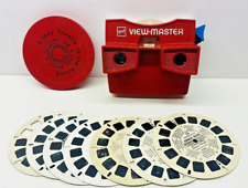 Vintage GAF Red & White View-Master With 8 Reels picture
