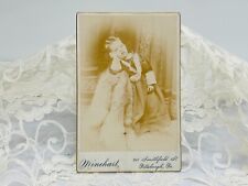 Antique Original Photograph Child Girl Cabinet Card Late 1800s Pittsburgh PA picture
