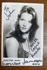 Doctor Who BBC Postcard Louise Jameson Signed And inscribed picture