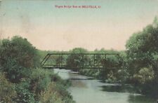 Wagon Bridge East of Bellville Ohio OH 1911 Postcard picture