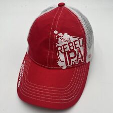 NEW SAM ADAMS REBEL IPA Trucker's Ball Cap Red White Mesh Hat Snap Back SEE PICS picture