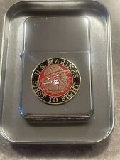 Military Star lighter U.S. Marines First  To Fight Chrome Lighter picture
