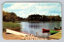 Lethbridge-Alberta, Henderson Lake, Vintage Postcard picture