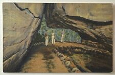 Vintage Postcard, People along the Enchanted Trail, Rock City Gardens Lookout MT picture