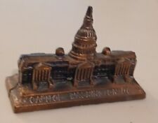 Vintage Souvenir Capitol Washington DC Copper Color Metal Travel Government picture