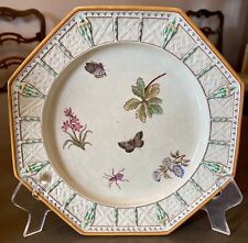RARE Antique EARLY WEDGWOOD For Mortlock Of Insects And Plants Octagonal Shape picture