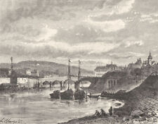 ESSONNE. Seine-Oise. Corbeil 1883 old antique vintage print picture picture