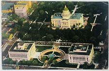Vintage Sacramento California CA State Capital and State Library Linen Postcard  picture