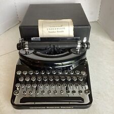 Antique/Vintage Underwood Noiseless Portable Manual Typewriter w/Case Untested picture