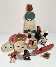 Mixed Lot Vintage Americana Collectibles Figurines, Coasters, Doll Etc 12 Items picture