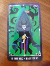 MALEFICENT & DIABLO -II The High Priestess-Disney Tarot Card {Sleeping Beauty} picture