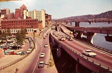 Postcard PA Pittsburgh Fort Pitt Boulevard Penn Lincoln Parkway c1950s Postcard picture
