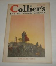 11/25 1916 COLLIER'S The NATIONAL WEEKLY MAGAZINE THANKSGIVING COVER WORLD WAR I picture