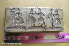 ANTIQUE COOKIE MOLD SPRINGERLE SPECULAAS BOARD PRESS GINGERBREAD picture