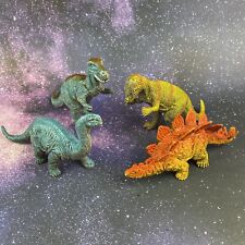 U.K.R.D.  Dinosaur Figures T-Rex Stegosaurs Apatosaurus Pachycephalosaurus 1993 picture