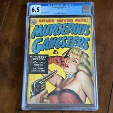 Murderous Gangsters #2 (1951) - Golden Age GGA Good Girl Art - CGC 6.5 picture